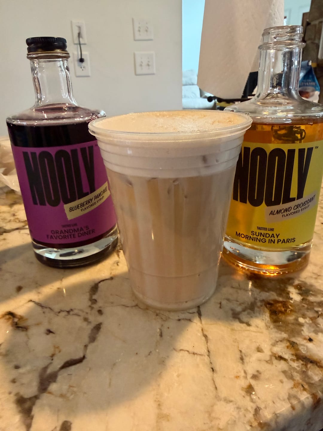 Customer photo review of Vanilla Coffee Syrup