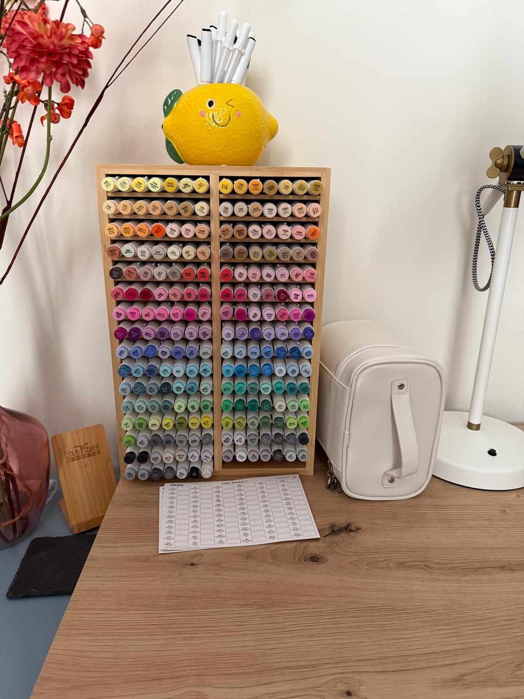 Customer photo review of Ohuhu Honolulu Brush Markers - Large Set