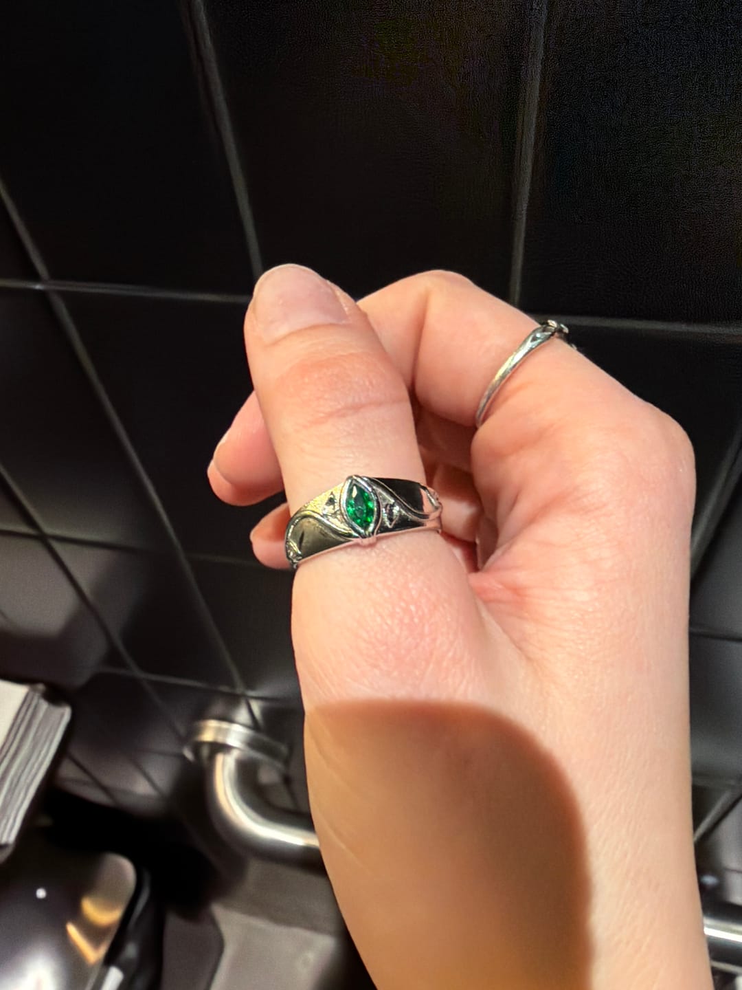 Customer photo review of BIRTHSTONE RING (MAY)