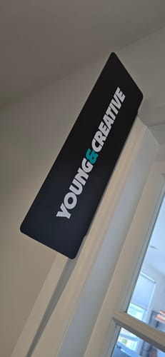 Customer photo review of FOLD Slab Sign 450