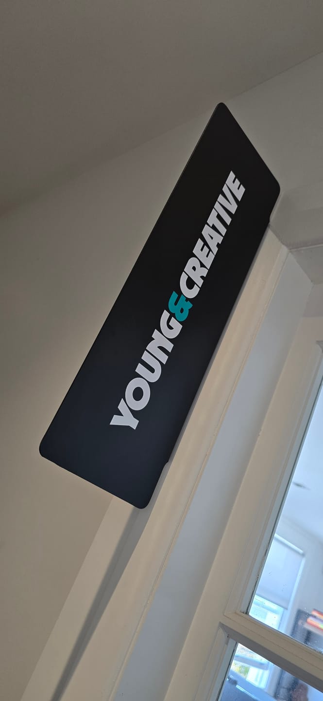 Customer photo review of FOLD Slab Sign 450