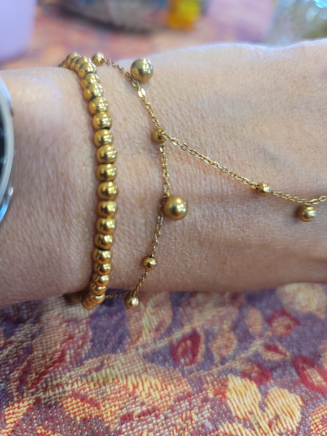 Customer photo review of Caicos Beaded Bracelet