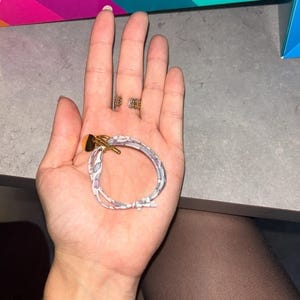 Customer photo review of Bracelet liberty fermoir en T personnalisé médaille gravée
