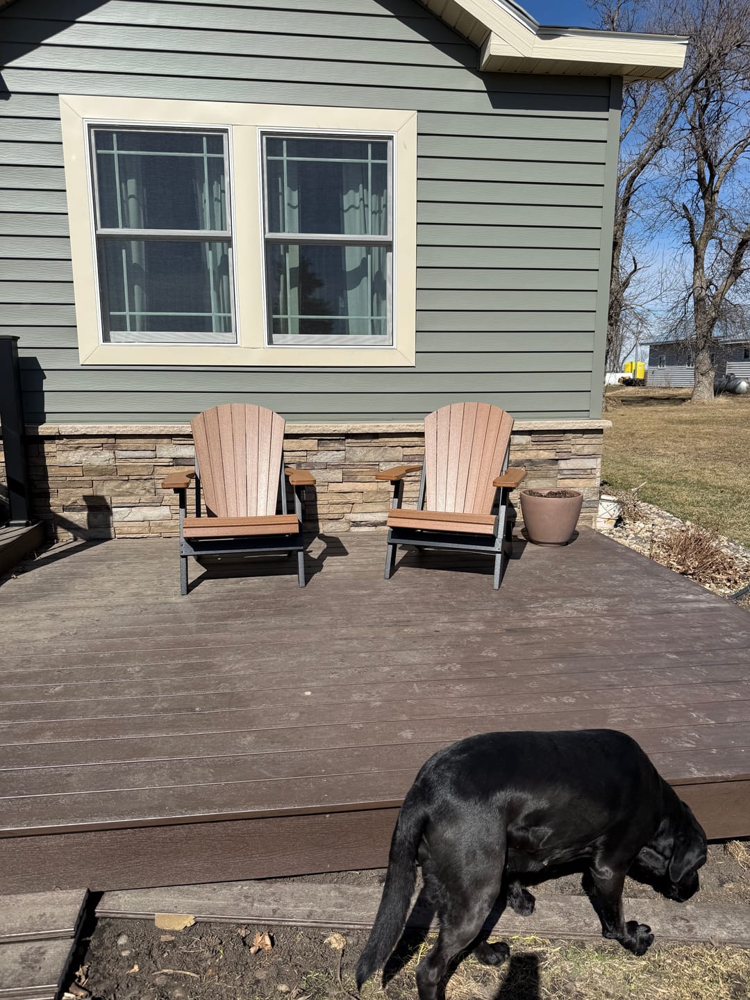 Customer photo review of DURAWEATHER POLY® Folding Adirondack Chair King Size