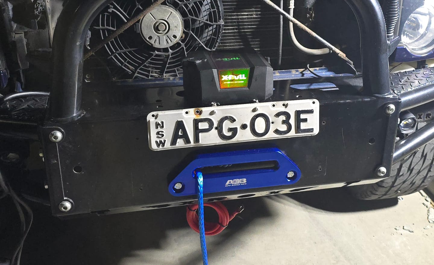 Customer photo review of X-BULL Electric Winch 12000LBS Synthetic Rope 12V 26M Wireless Remote 4WD 4x4