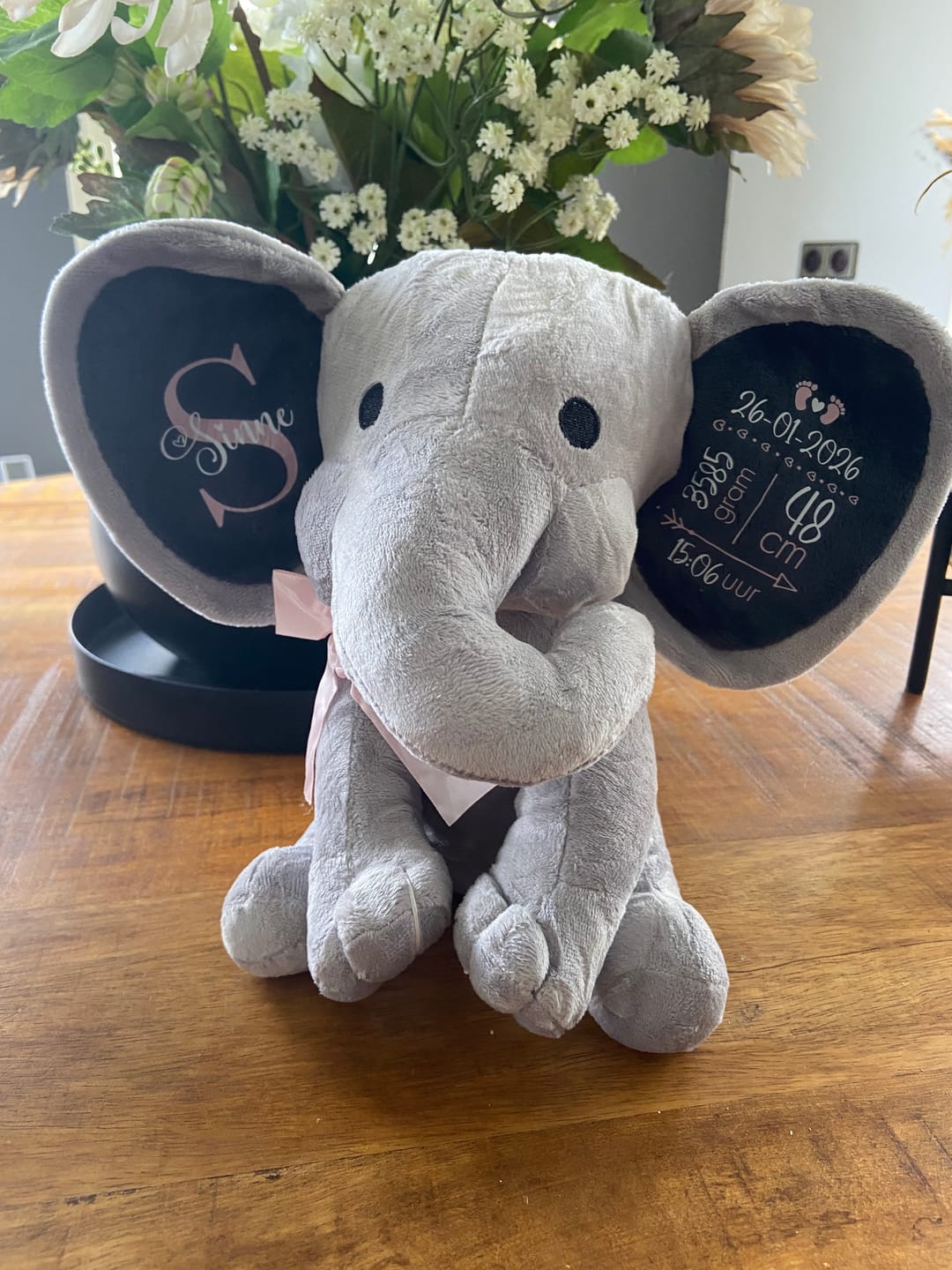 Customer photo review of Knuffelolifant - Baby-Knuffel