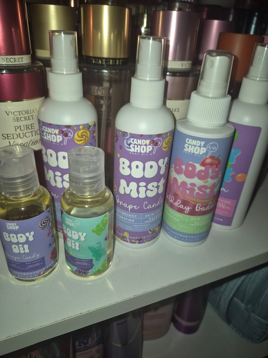Customer photo review of Grape Candy – Full Body Mist
