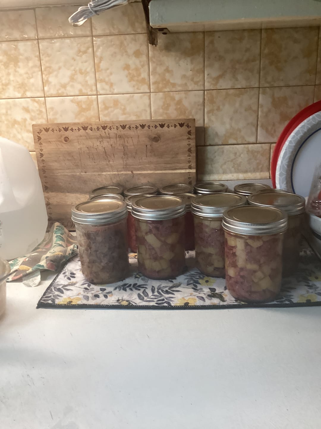 Customer photo review of Bulk Regular Mouth Canning Lids – 60 Pack