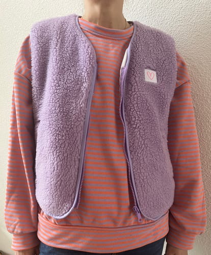 Customer photo review of ZIP-Weste PATCH HEART - versch. Farben