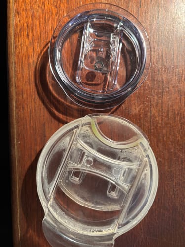 Customer photo review of Replacement Sliding Lid for 12 oz Wine Tumbler