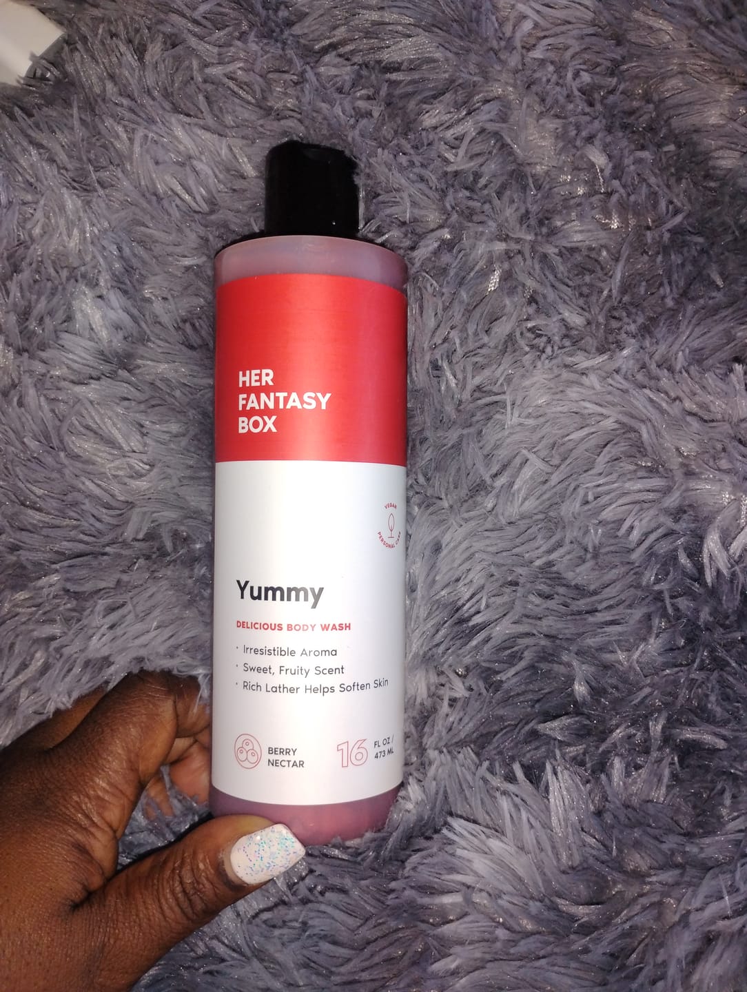 Customer photo review of Yummy Organic Body Wash - Hydrating & Juicy Daily Use