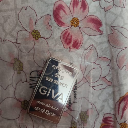 Customer photo review of Silver Bar Coin (50g)