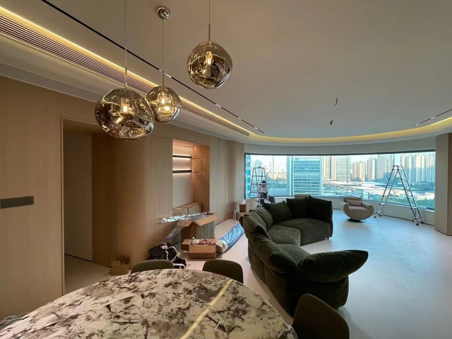 Customer photo review of Tambora Lava Pendant Light, Bulb Version
