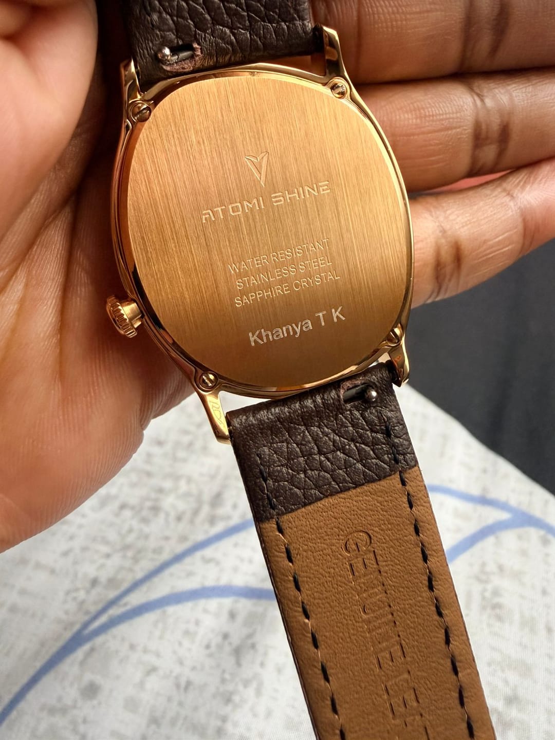 Customer photo review of Product Customization