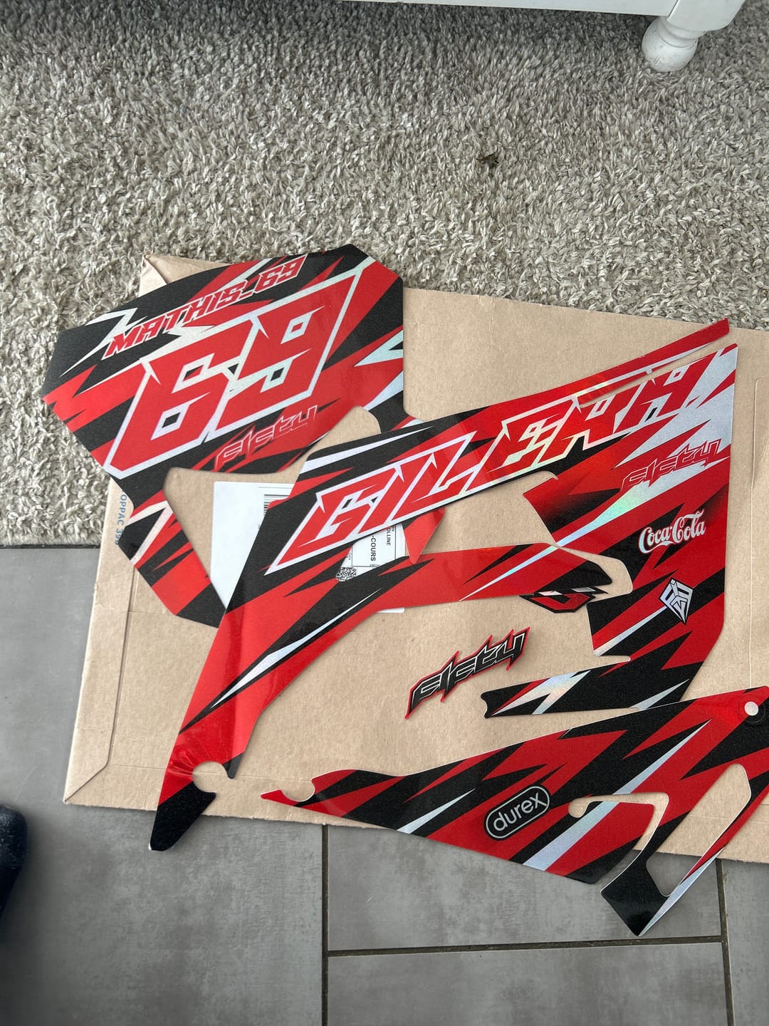 Customer photo review of Kit déco 100% personnalisable 50cc