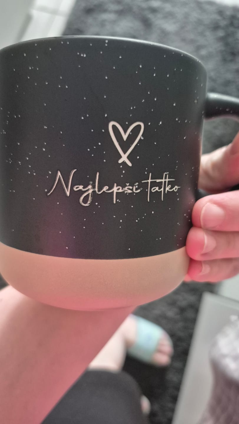 Customer photo review of Meine Tasse - Personalisierte Steingut Tasse mit edler Gravur