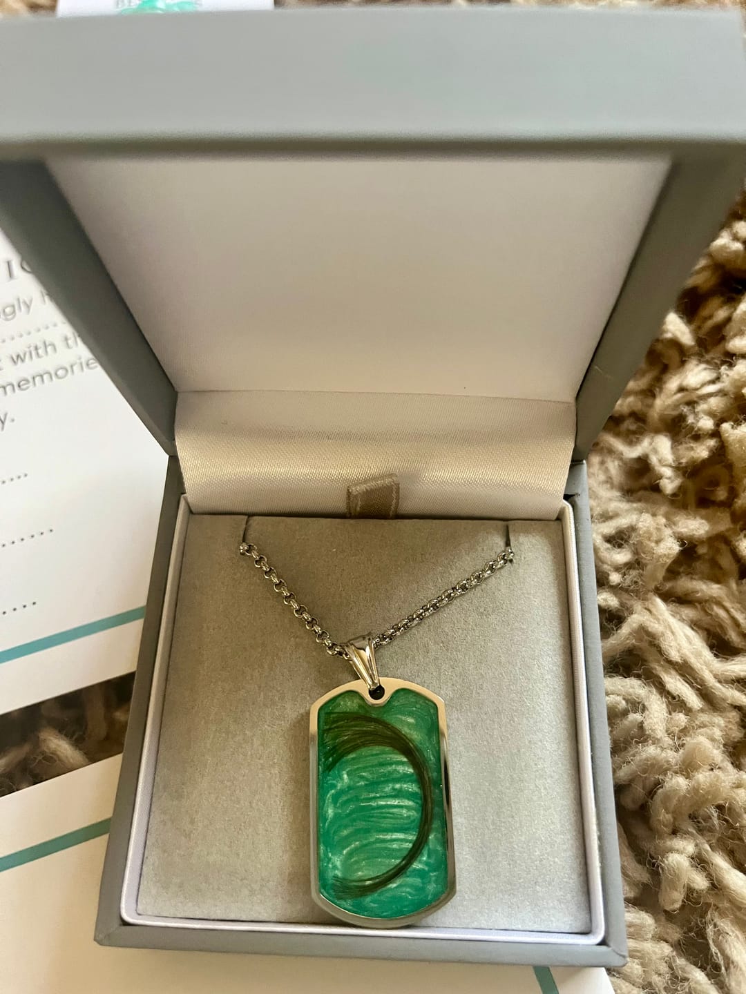 Customer photo review of Mens Dog Tag Stainless Steel Pendant