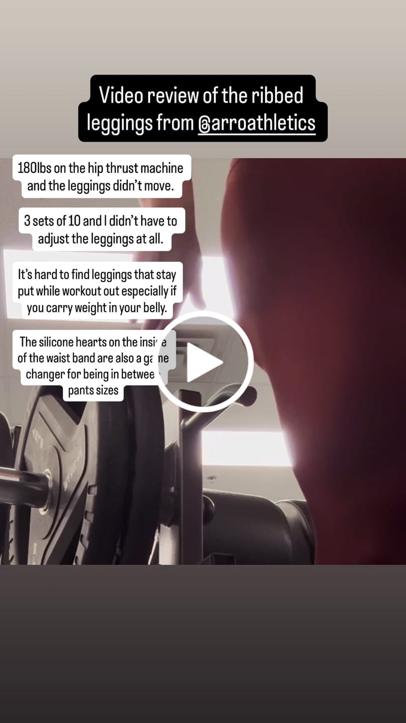 Customer video review of Ribbed Leggings