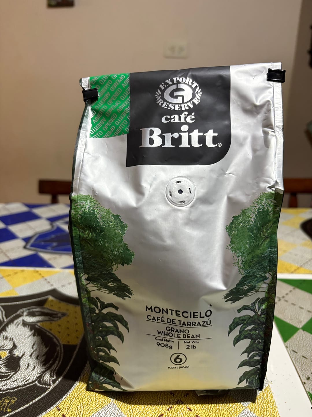 Customer photo review of Café Britt Montecielo Café de Tarrazú Molido
