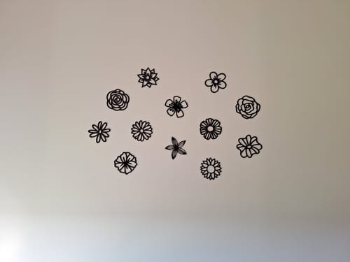 Customer photo review of Flowers Wall Art Set