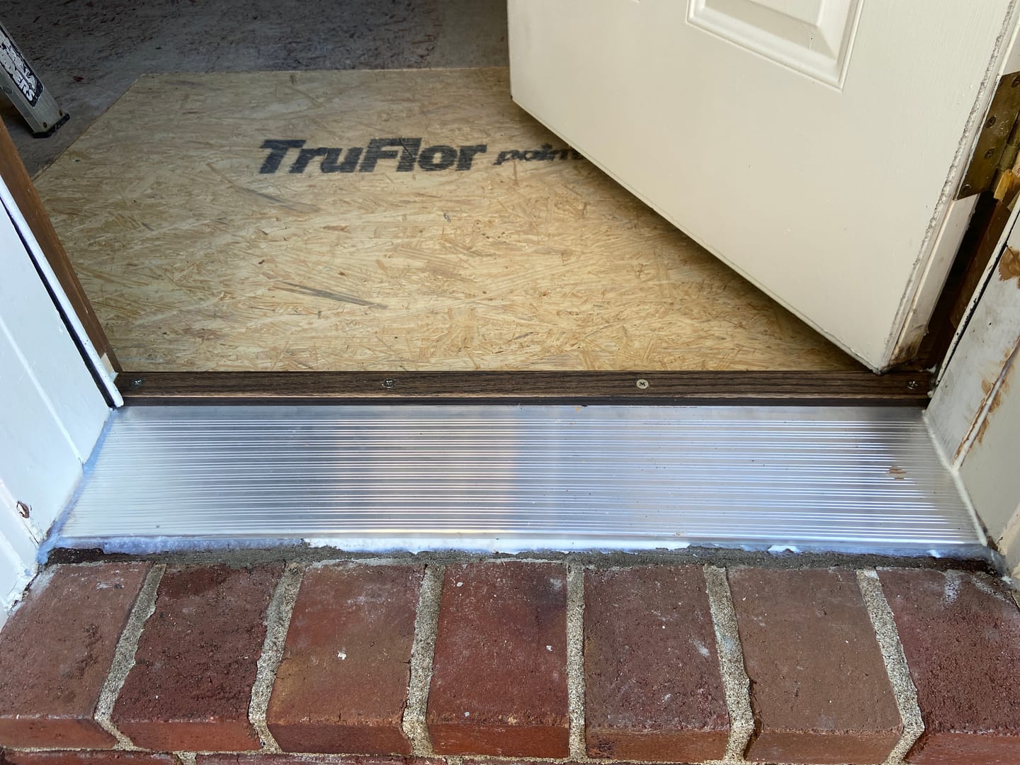 Customer photo review of 32" x 8" Inswing Threshold