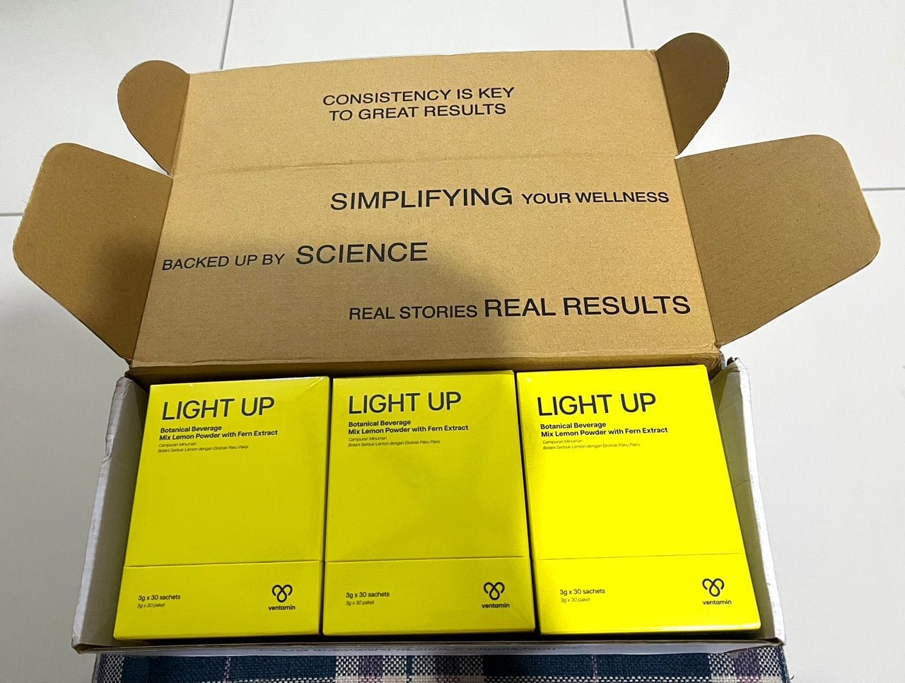 Customer photo review of Ventamin Light Up: Doctor-Formulated Brightening Formula for Melasma, Acne scars & Hyperpigmentation