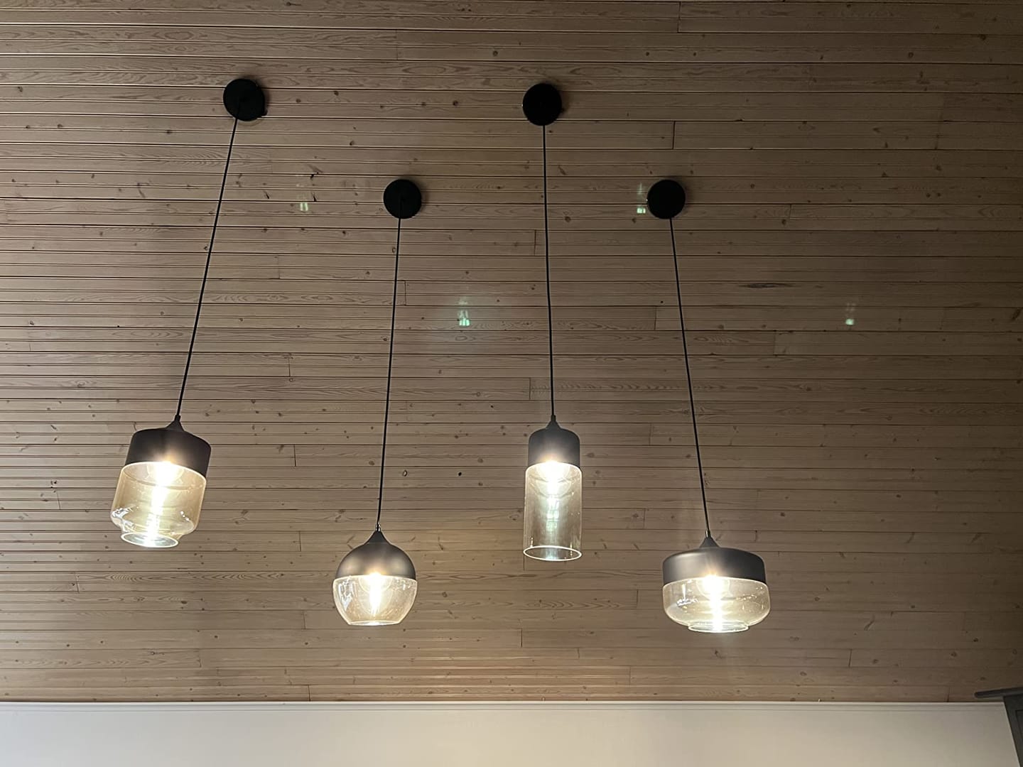 Customer photo review of Umbra Quartet Pendant Light