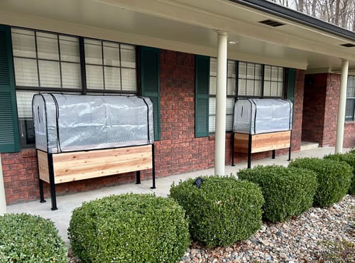 Customer photo review of Greenhouse Cover