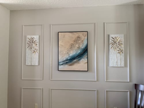 Customer review photo for Plaster Art Texture Painting #SG461
