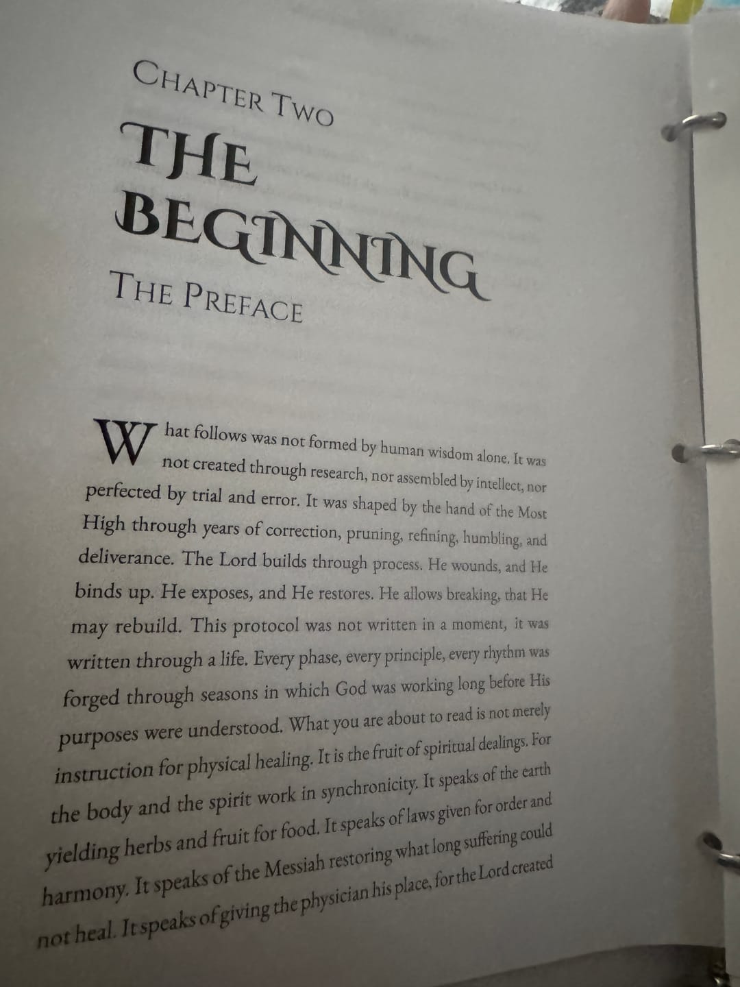 Customer photo review of Temple Restoration Ebook