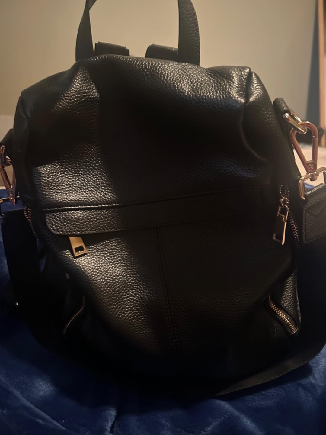 Customer photo review of The Lila | Pebbled Leather Shoulder Bag
