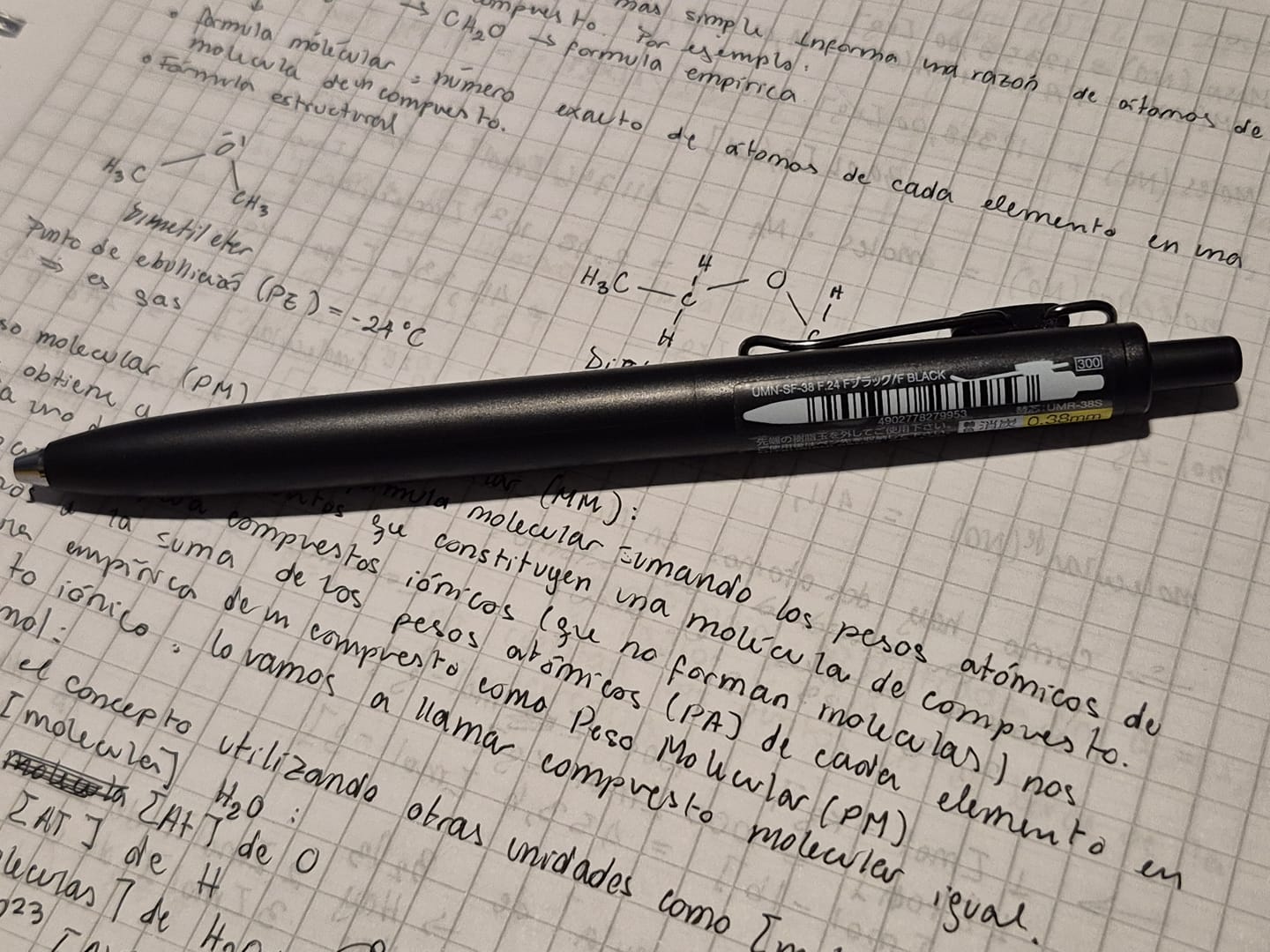 Customer photo review of Uni-ball One F - Bolígrafo Tinta Gel Colores 0,38 mm