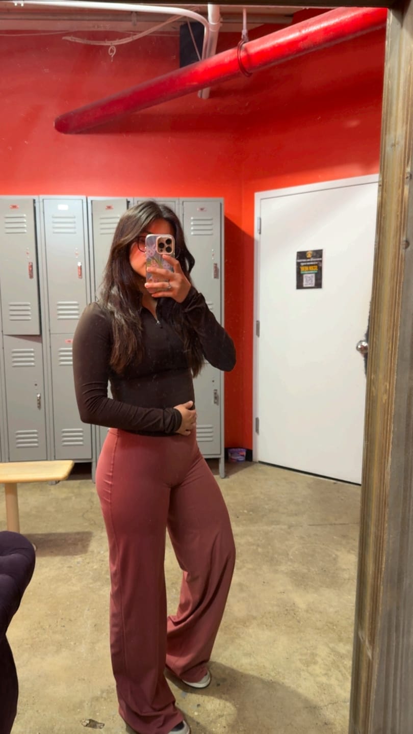 Customer photo review of W2257 - Kove Wide Leg Flare Leggings (Regular)