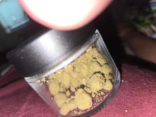 Customer photo review of Cartel Kush | THCA Kief