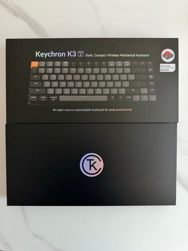 Customer photo review of Keychron K3 QMK 矮軸 無線機械鍵盤 第三代(英文版本-送注音轉印貼紙)