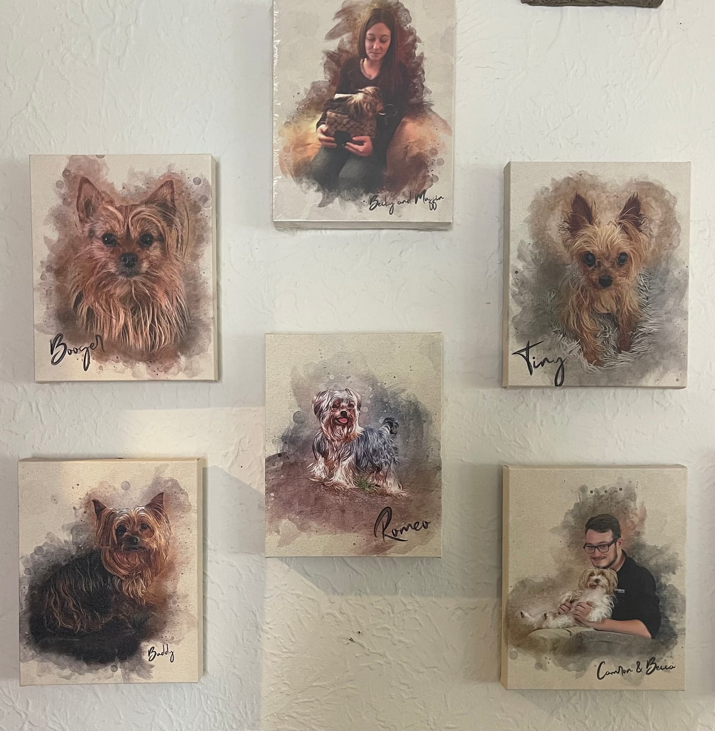 Customer photo review of Personalized Pet portrait