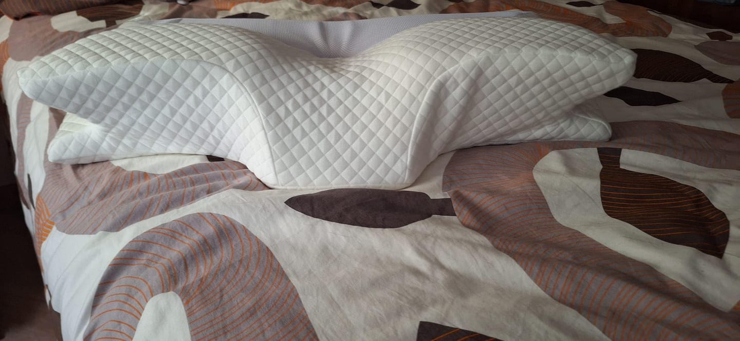 Customer photo review of Almohada Cervical Anti Ronquidos + Funda Almohada Gratis Regalo