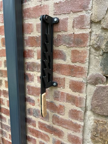 Customer photo review of BraaiPlank™ Wall Mounted Wood Kindling Splitter