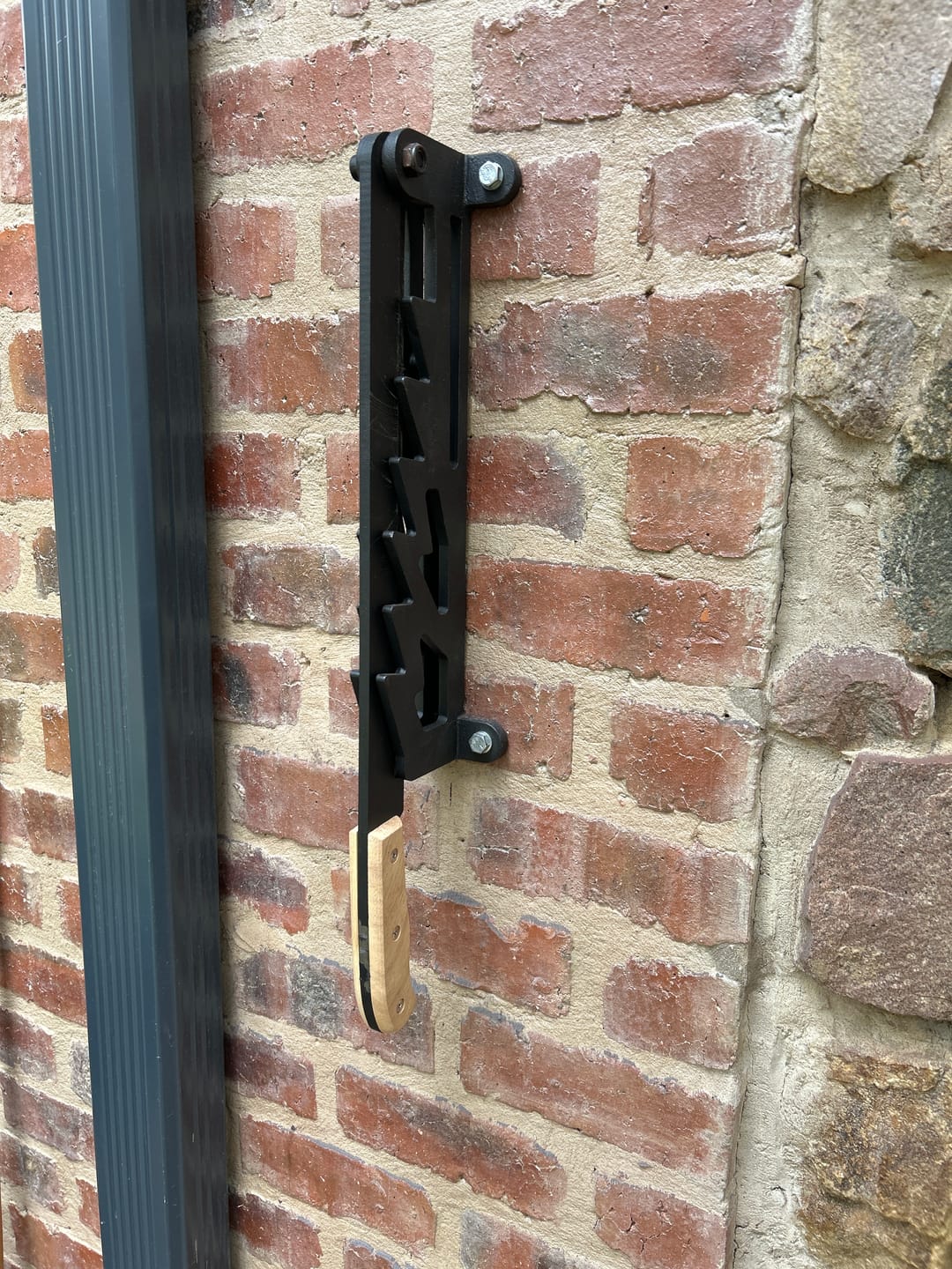 Customer photo review of BraaiPlank™ Wall Mounted Wood Kindling Splitter