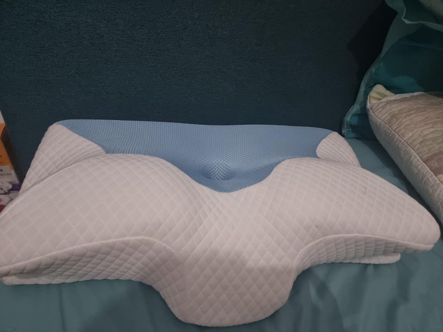 Customer photo review of Almohada Cervical Anti Ronquidos + Funda Almohada Gratis Regalo