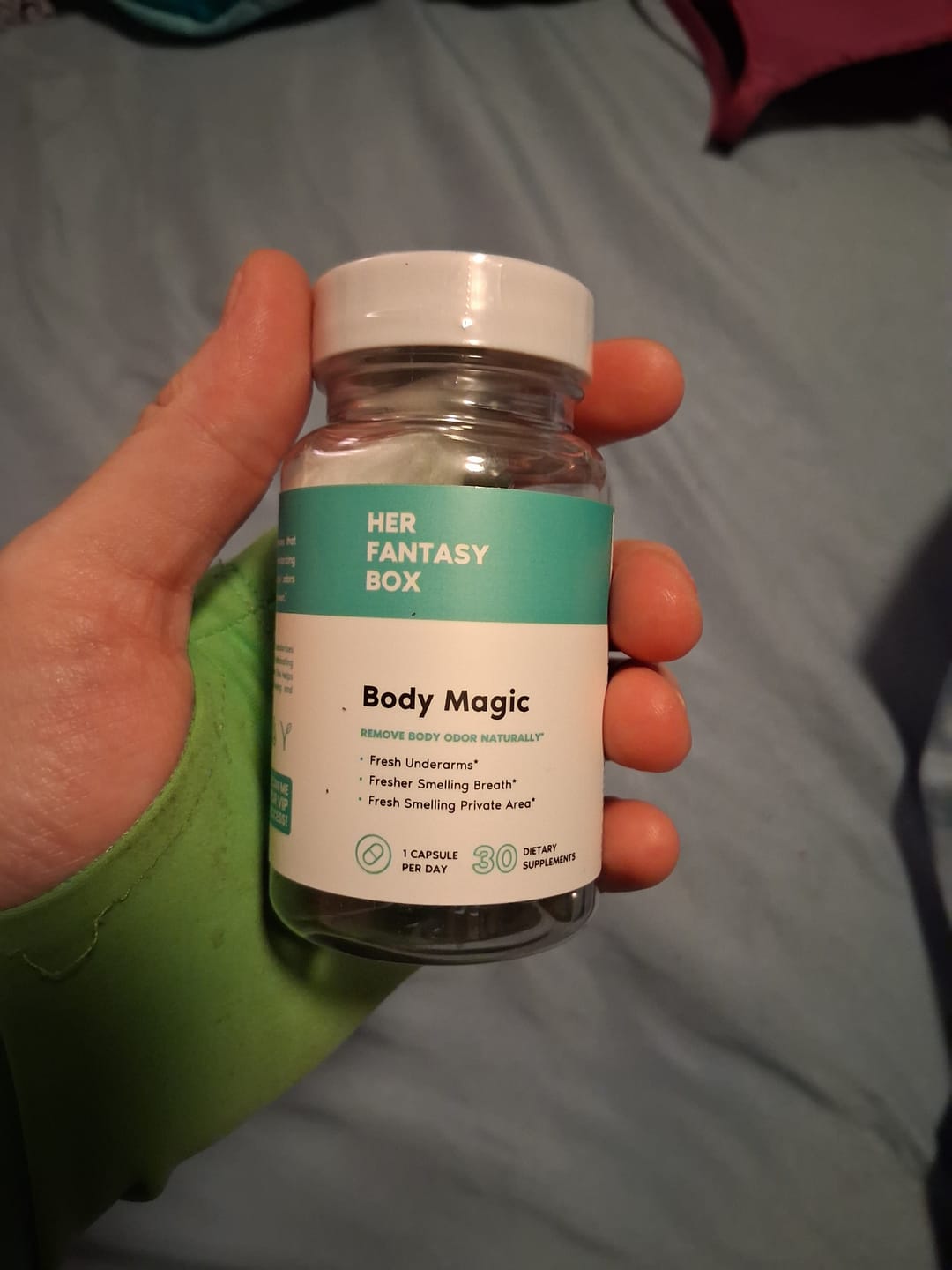Customer photo review of Body Magic Chlorophyll Pill for Feminine Odor - 3 pk