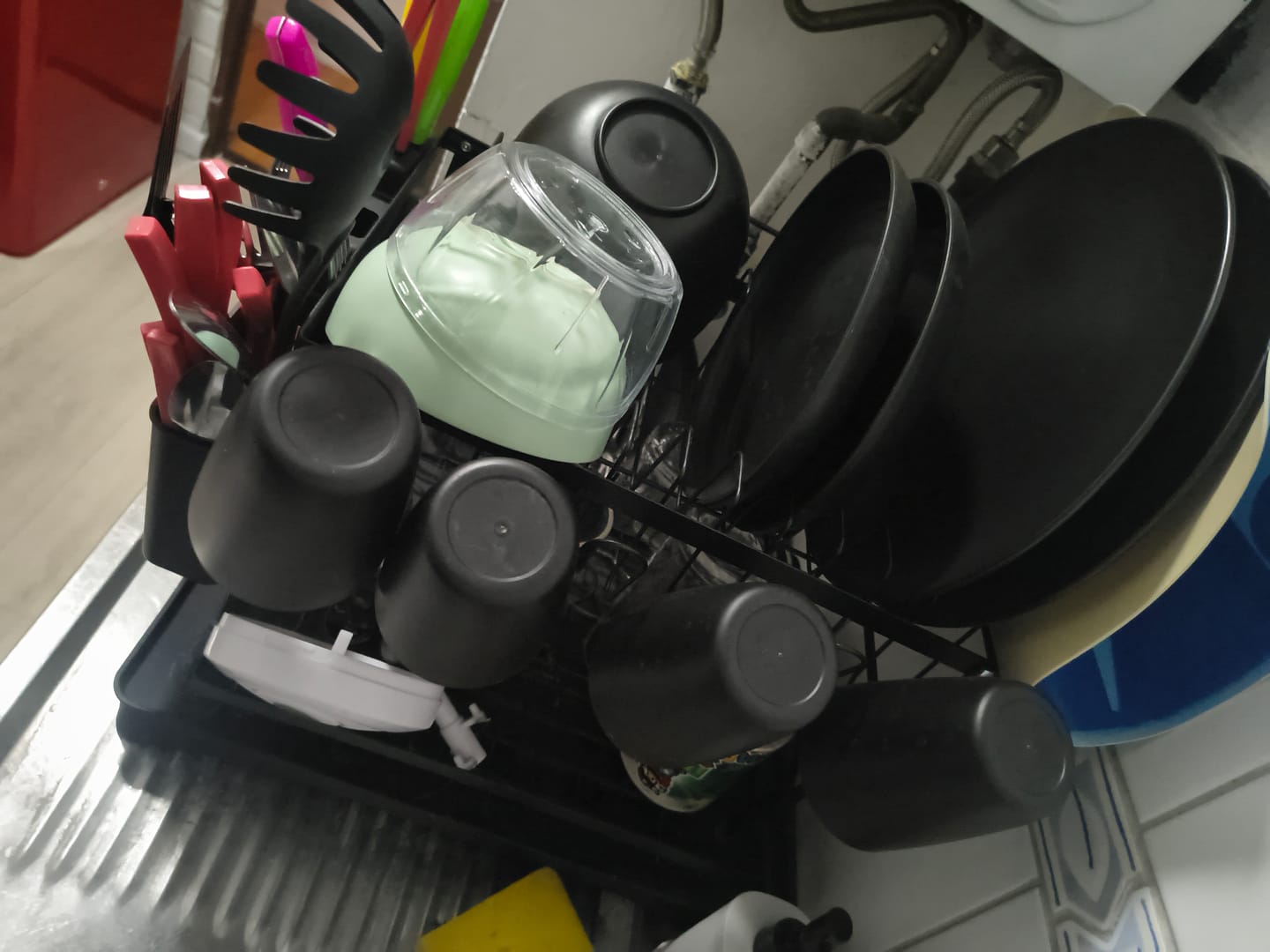 Customer photo review of Escurridor De Platos 2 Niveles Secaplatos Multifuncional