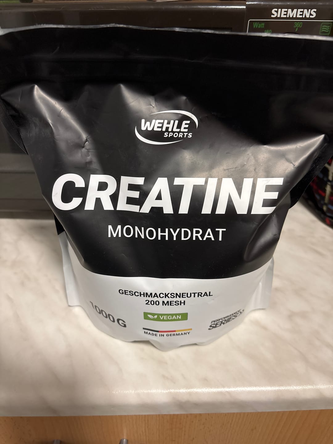 Customer photo review of Wehle  Creatin Monohydrat Pulver - Kreatin 1000g