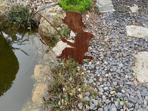 Customer photo review of Gartenstecker Angelndes Kind