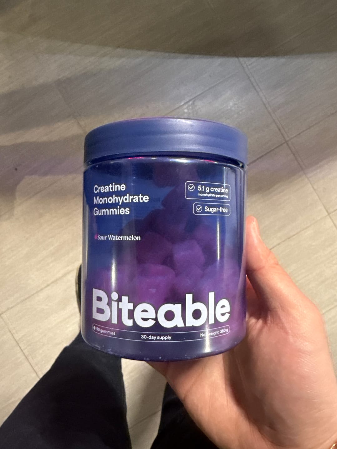Customer photo review of Creatine Monohydrate Gummies