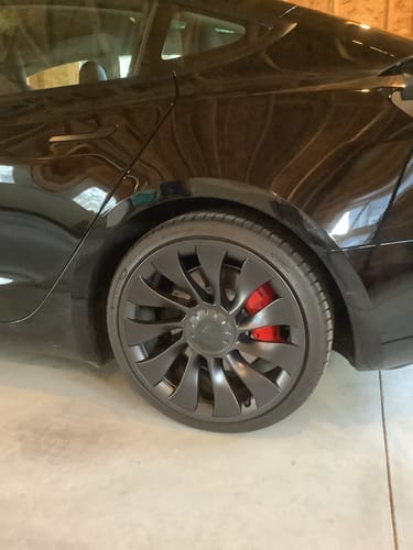 Customer photo review of All-in-one Rim Protector for Tesla Model 3 Performance 20-inch Uberturbine Wheel