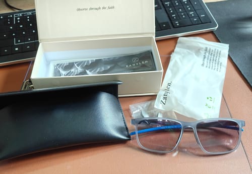 Customer photo review of Earl | Lightweight Sporty TR90 Eyeglasses | ZanyLen New