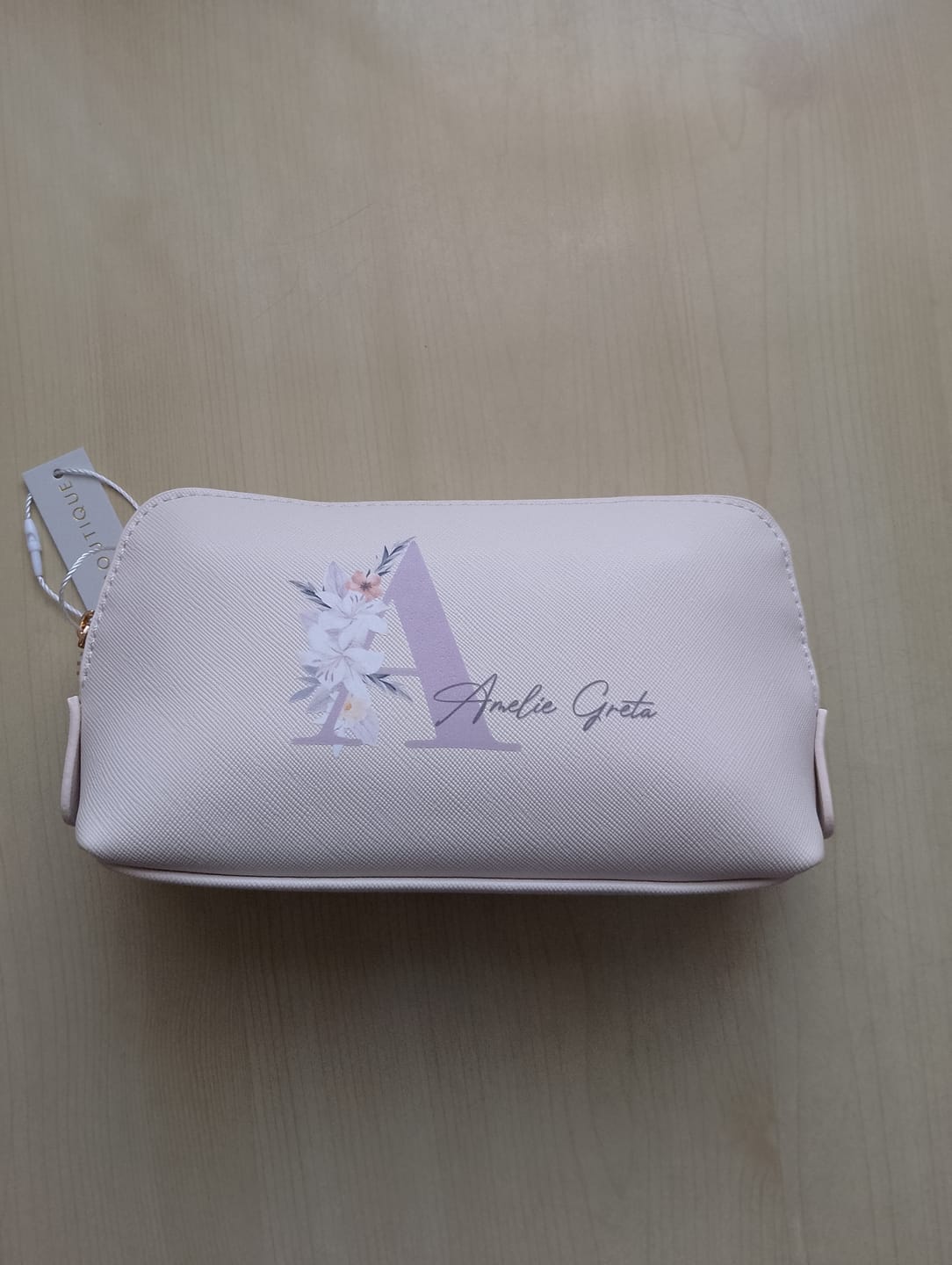Customer photo review of Deine Initiale - Individuelle PU Kosmetiktasche
