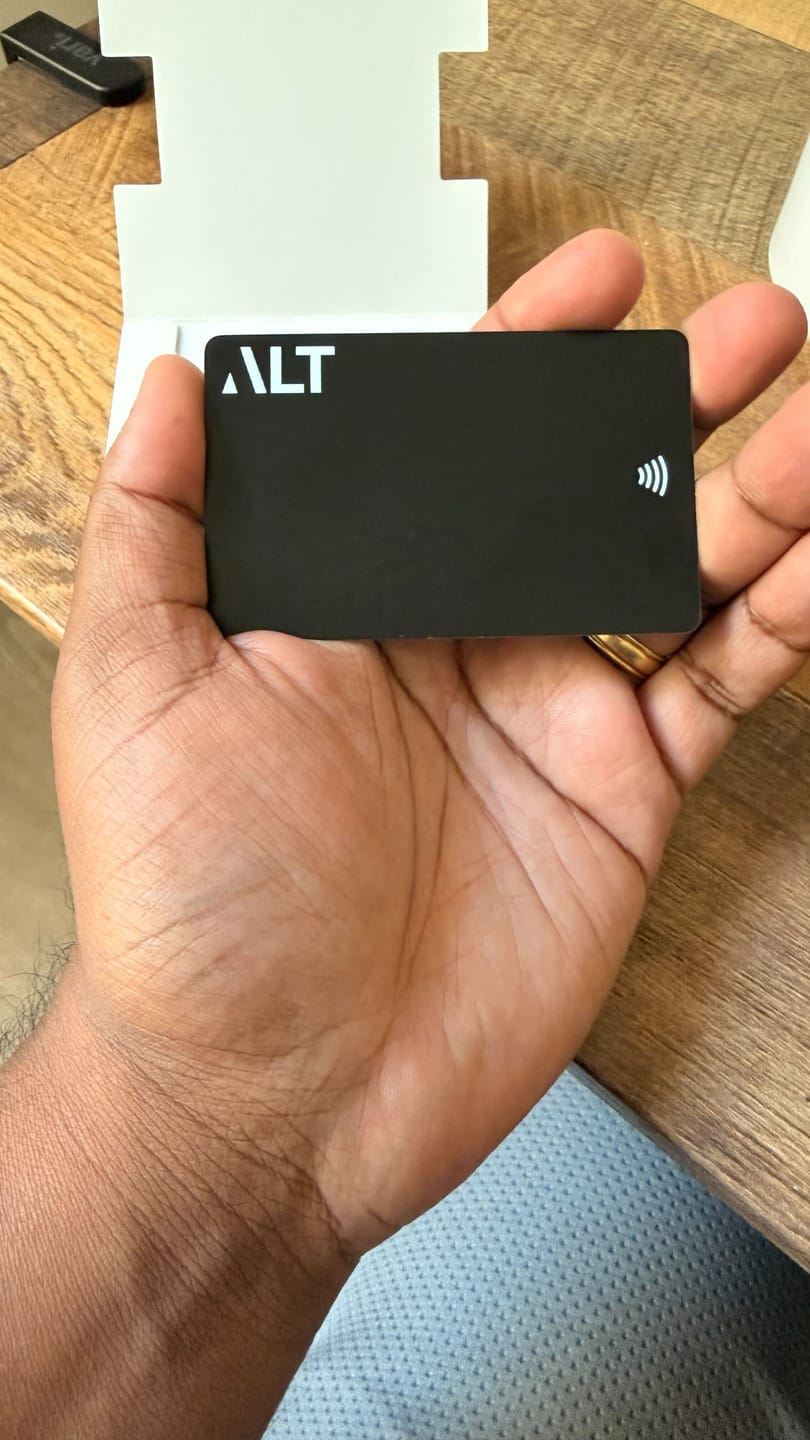 Customer photo review of Custom NFC Business Card