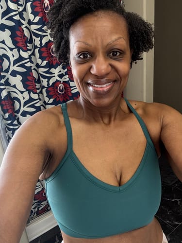 Customer photo review of Vivid Strappy Sports Bra
